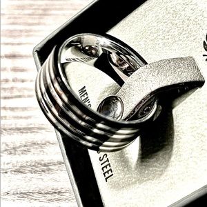 NWT Men’s Stainless Steel Two Tone Band New